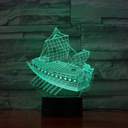 Sailing Ship 3D Lamp