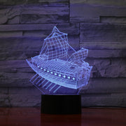 Sailing Ship 3D Lamp