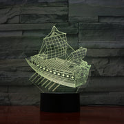 Sailing Ship 3D Lamp