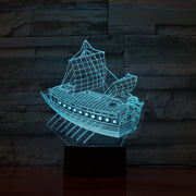 Sailing Ship 3D Lamp