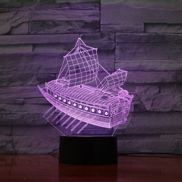Sailing Ship 3D Lamp