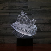 Sailing Ship 3D Lamp