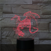 Dinosaur Model 3d Led Light 7 Color Change Bulb Decoration Kids Gift Night Light Sleeping Lava Lamp Party Decor Light AW-2796