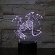 Dinosaur Model 3d Led Light 7 Color Change Bulb Decoration Kids Gift Night Light Sleeping Lava Lamp Party Decor Light AW-2796