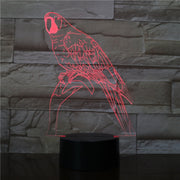 3D Night Lamp Bird branches Decor Atmosphere Night Light Desk Table 7 Color Change Lava Lampara RGB Kid Toys Holiday Gift 2811