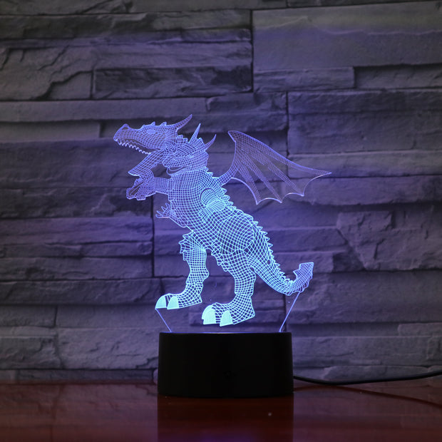 Mutant T. Rex 3D Lamp