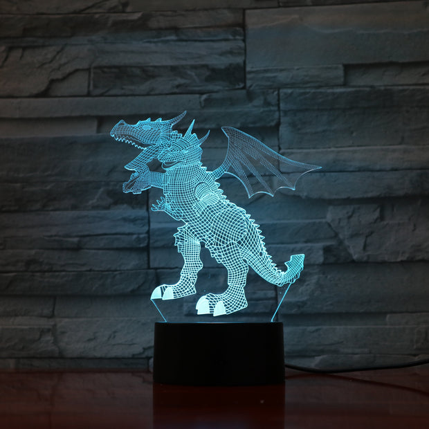 Mutant T. Rex 3D Lamp