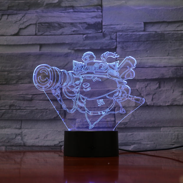 Teemo 3D Lamp