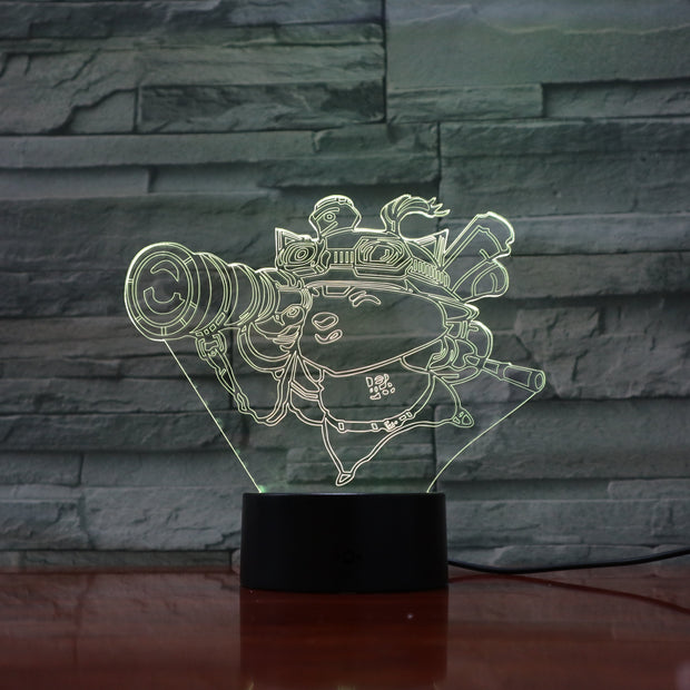Teemo 3D Lamp