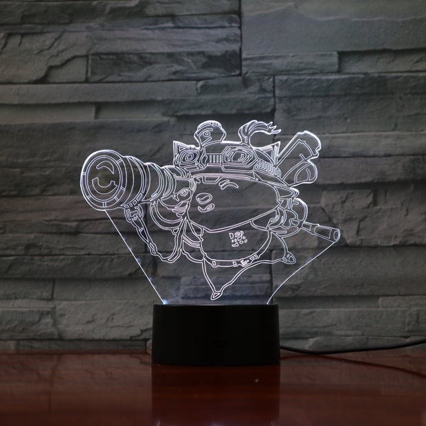 Teemo 3D Lamp