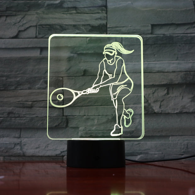 Tennis 3D Lamp
