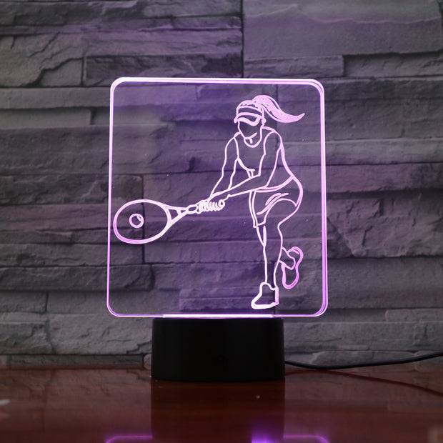 Tennis 3D Lamp