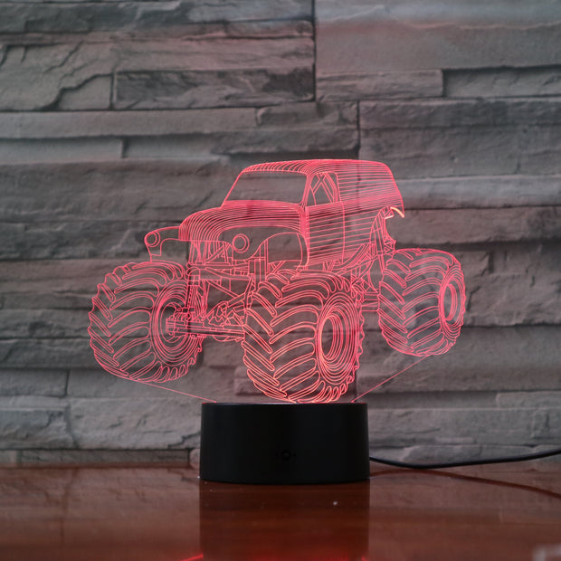 Monster Truck 3D Lamp