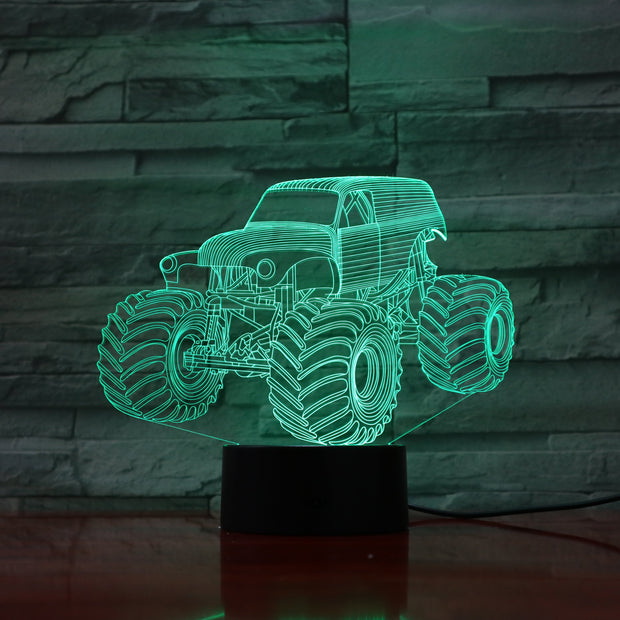 Monster Truck 3D Lamp