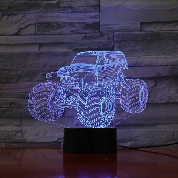 Monster Truck 3D Lamp