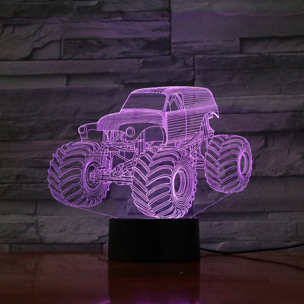 Monster Truck 3D Lamp