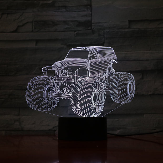 Monster Truck 3D Lamp