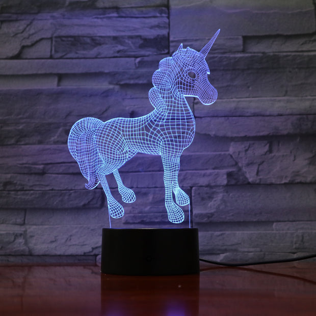 Unicorn 3D Lamp