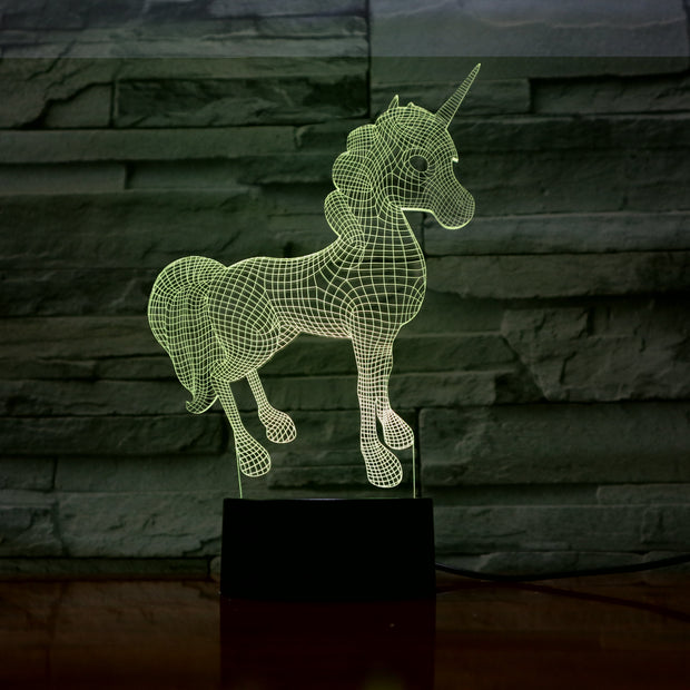 Unicorn 3D Lamp