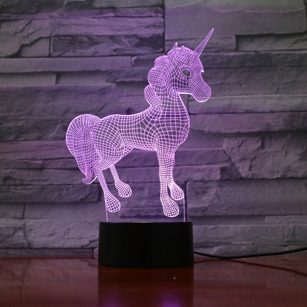 Unicorn 3D Lamp