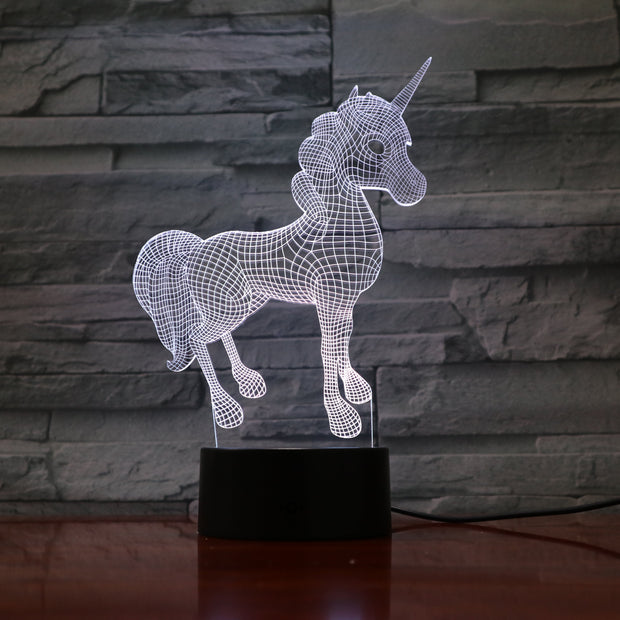 Unicorn 3D Lamp