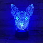 New Style Dog Colorful 3D Visual Touch Desk Table Light LED Acrylic Lamp Creative led night light Home Decor Holida AW-669
