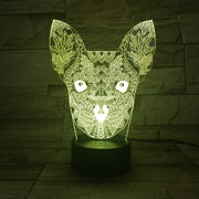 New Style Dog Colorful 3D Visual Touch Desk Table Light LED Acrylic Lamp Creative led night light Home Decor Holida AW-669
