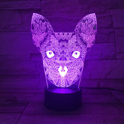 New Style Dog Colorful 3D Visual Touch Desk Table Light LED Acrylic Lamp Creative led night light Home Decor Holida AW-669