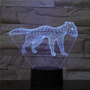 New Dog 3D LED Night Light 7 Color Flashing Touch Usb Illusion Mood Lamp USB Sleep Table Lighting Kids Birthday Gifts 1563