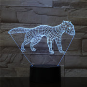 New Dog 3D LED Night Light 7 Color Flashing Touch Usb Illusion Mood Lamp USB Sleep Table Lighting Kids Birthday Gifts 1563