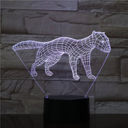 New Dog 3D LED Night Light 7 Color Flashing Touch Usb Illusion Mood Lamp USB Sleep Table Lighting Kids Birthday Gifts 1563