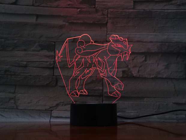 Raikou 3D Lamp