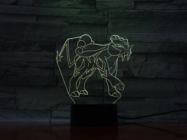 Raikou 3D Lamp