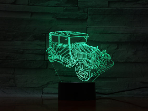 Retro Car 3D Lamp
