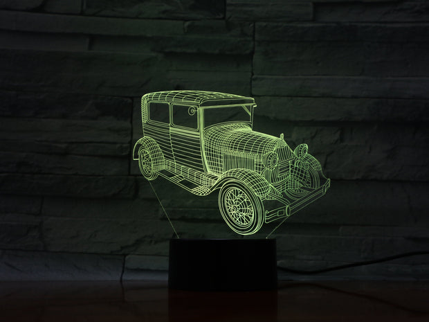 Retro Car 3D Lamp