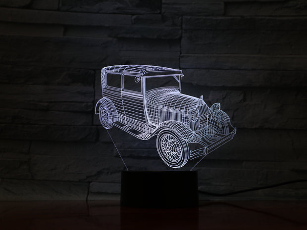 Retro Car 3D Lamp