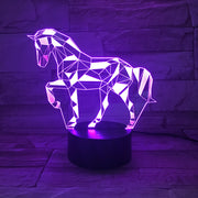 Horse 3d Night Light Colorful Touch Creative Gift 3d Light Office Light Birthday Gift for Baby Room Lights 7 Colors Dro AW-622