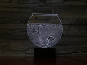 3D Night Light Fish Tank shape Acrylic LED Illusion USB Night Light Desk Lamp Home Decor Christmas Gift Atmosphere lamp 1322