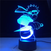 Anime Naruto Uzumaki Kids Led Night Light Team 7 Kakashi Hatake Child Bedroom Decor Colorful Nightlight Sasuke Uchiha 3d Lamp