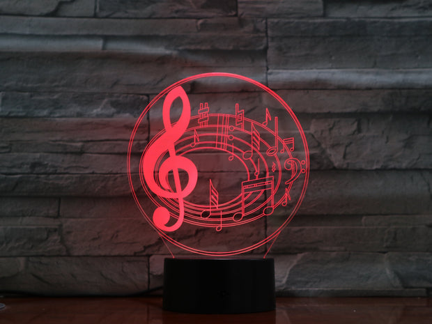 Music Note 3D Lamp