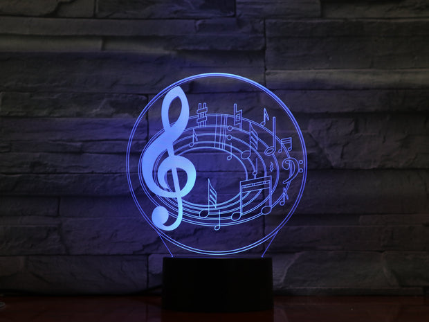 Music Note 3D Lamp