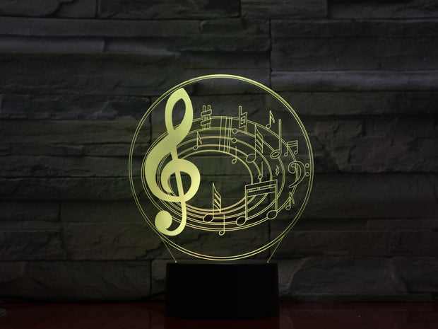 Music Note 3D Lamp
