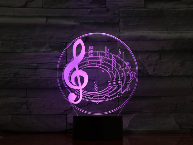 Music Note 3D Lamp