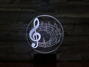 Music Note 3D Lamp