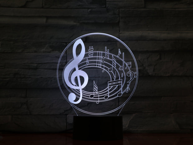 Music Note 3D Lamp