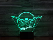 Swimmer 3D Lamp