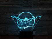 Swimmer 3D Lamp