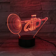 Trumpet 3D Lamp