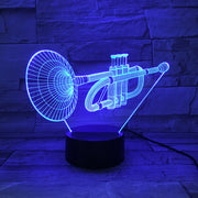 Trumpet 3D Lamp