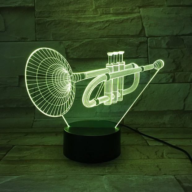 Trumpet 3D Lamp